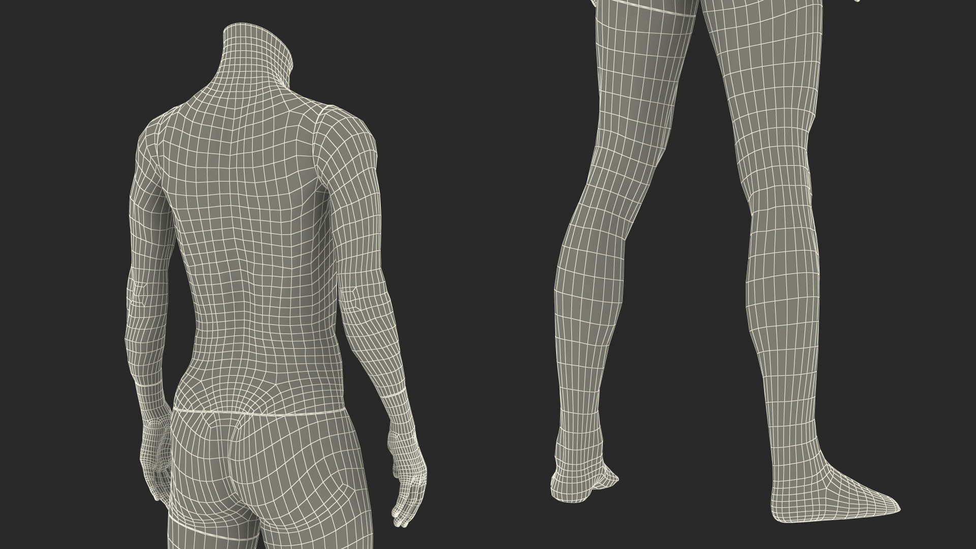 Female Sports Mannequin White 3D model