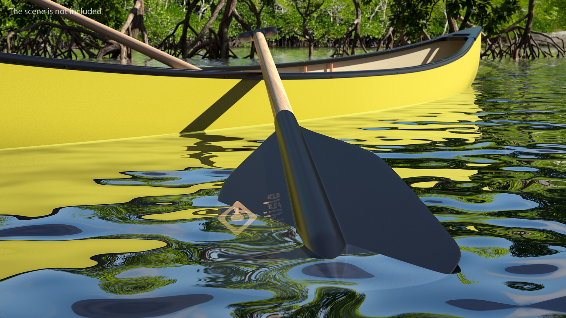 T-Grip Carlisle Standard Canoe Paddle 3D