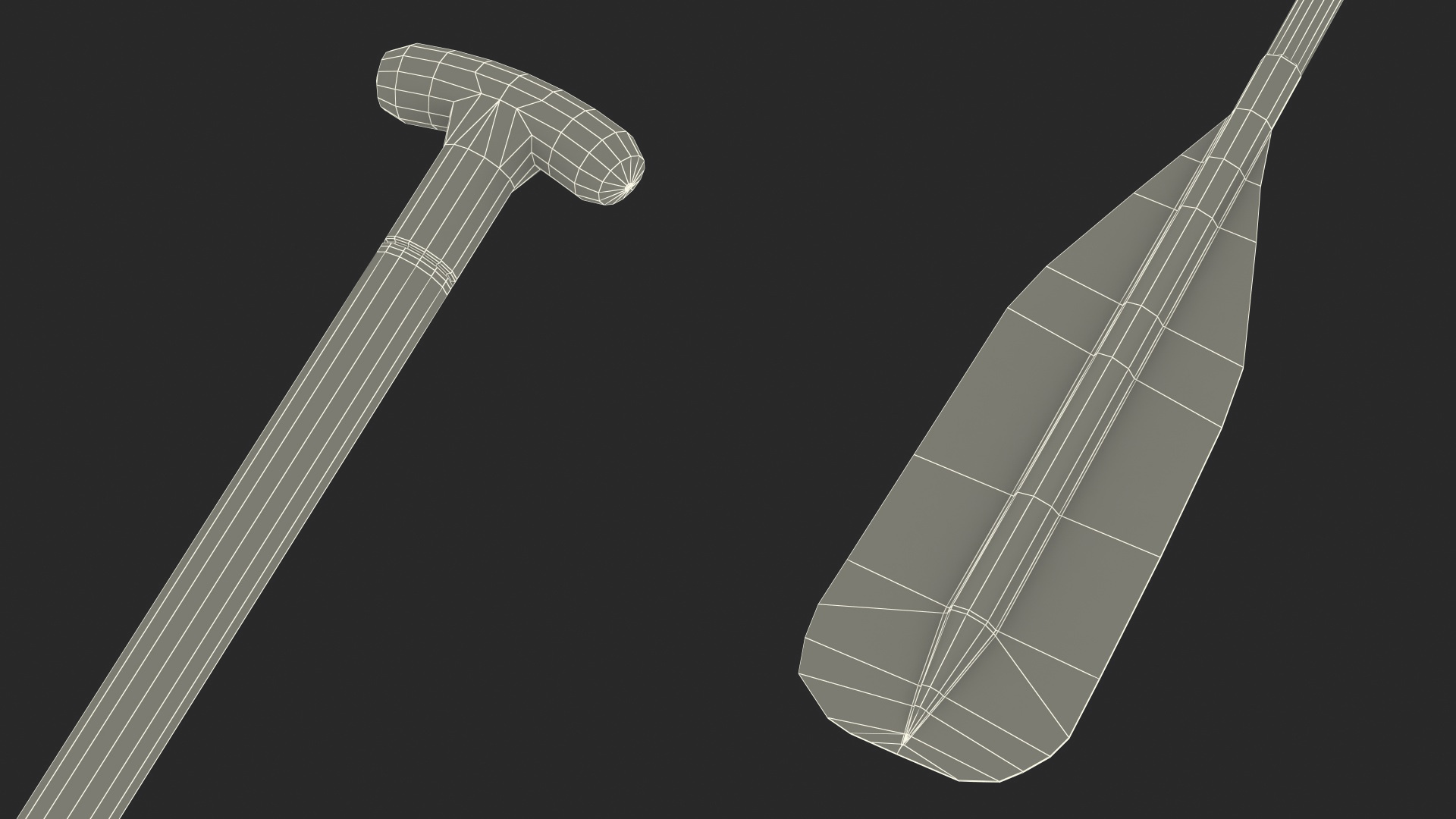 T-Grip Carlisle Standard Canoe Paddle 3D