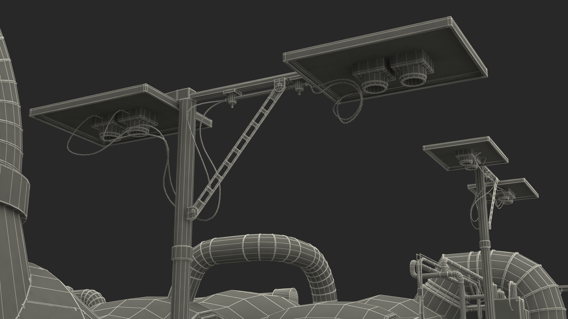3D Siemens Steam Turbine Generator