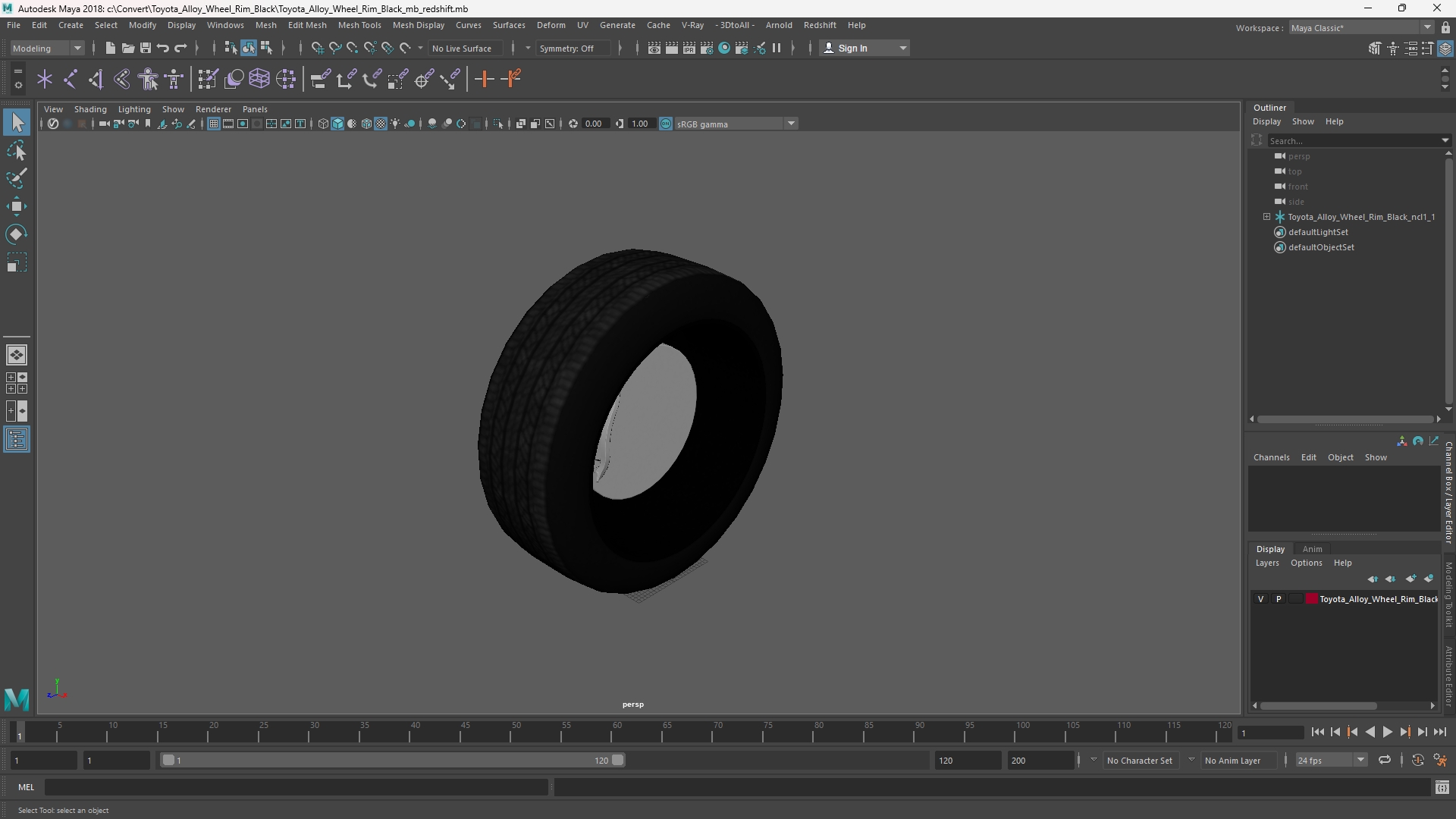 Toyota Alloy Wheel Rim Black - view 11
