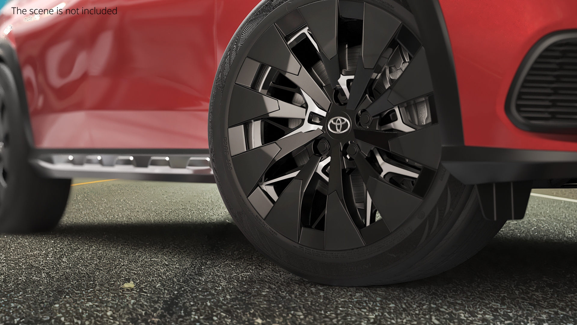 Toyota Alloy Wheel Rim Black - view 3