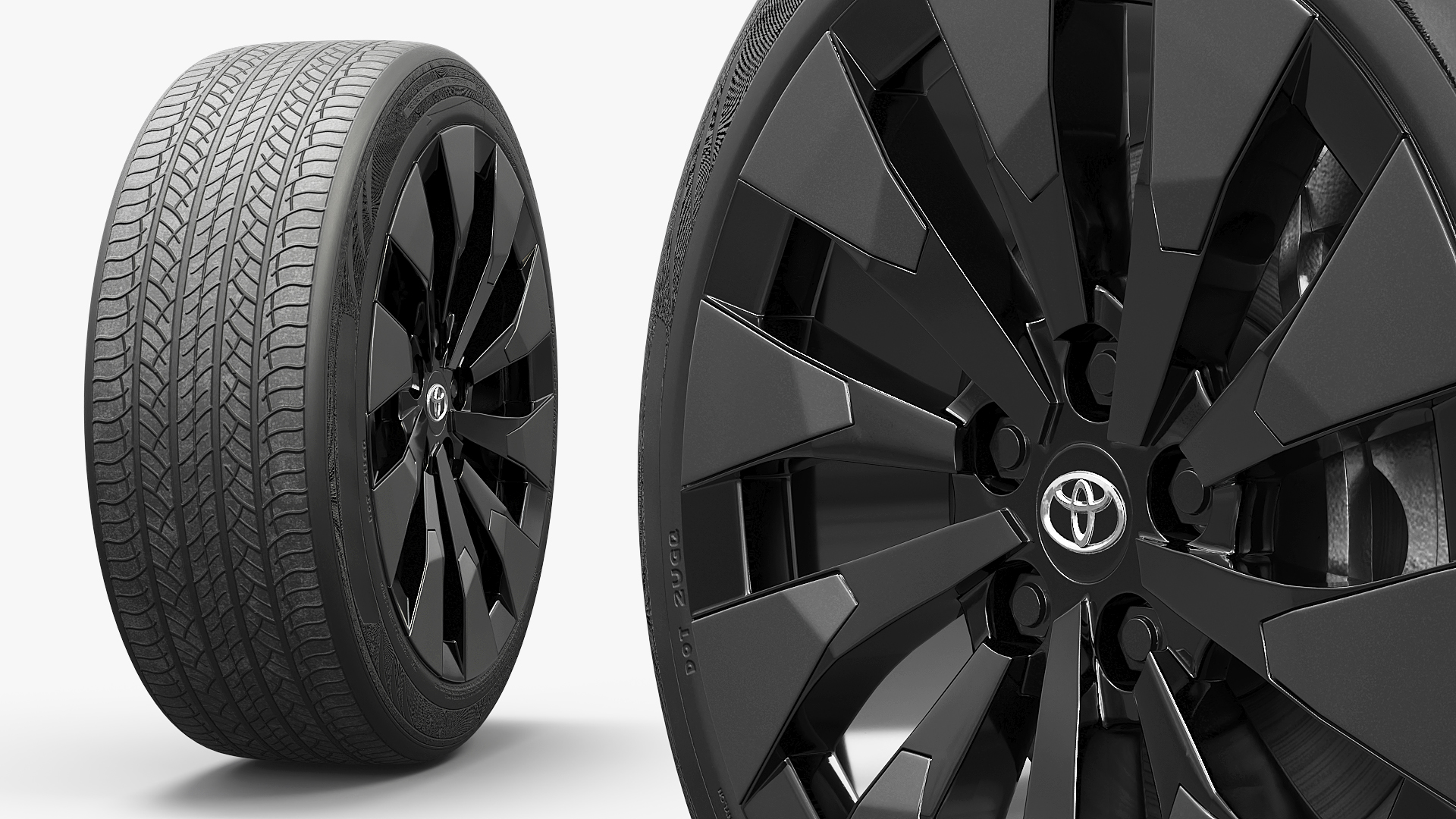 Toyota Alloy Wheel Rim Black - view 4