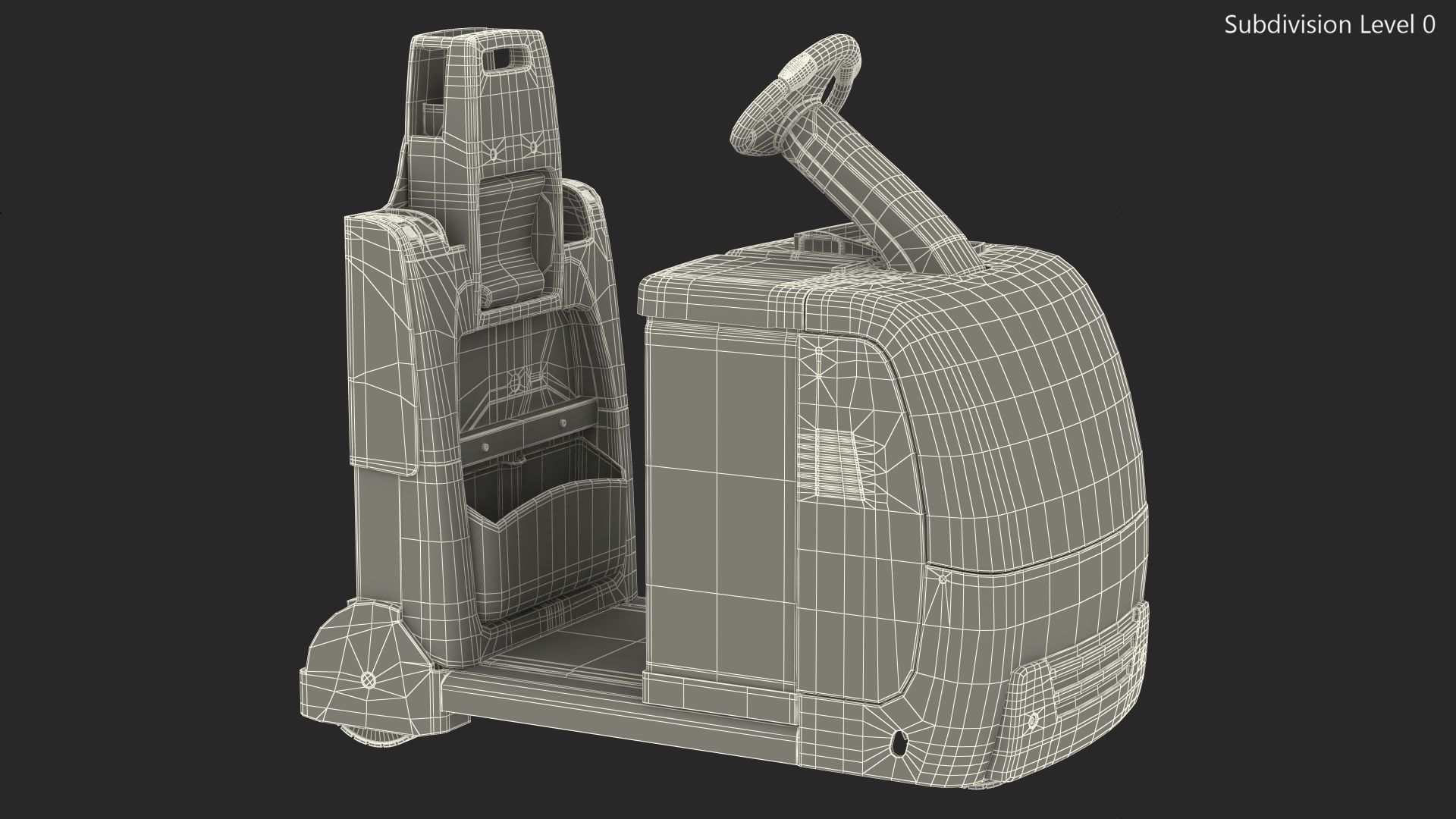 Industrial Tow Tractor 3D