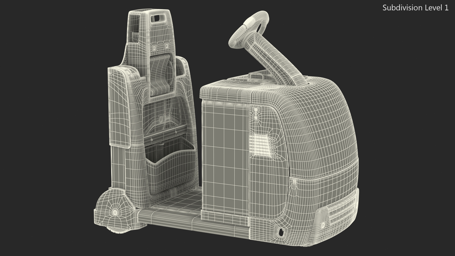 Industrial Tow Tractor 3D