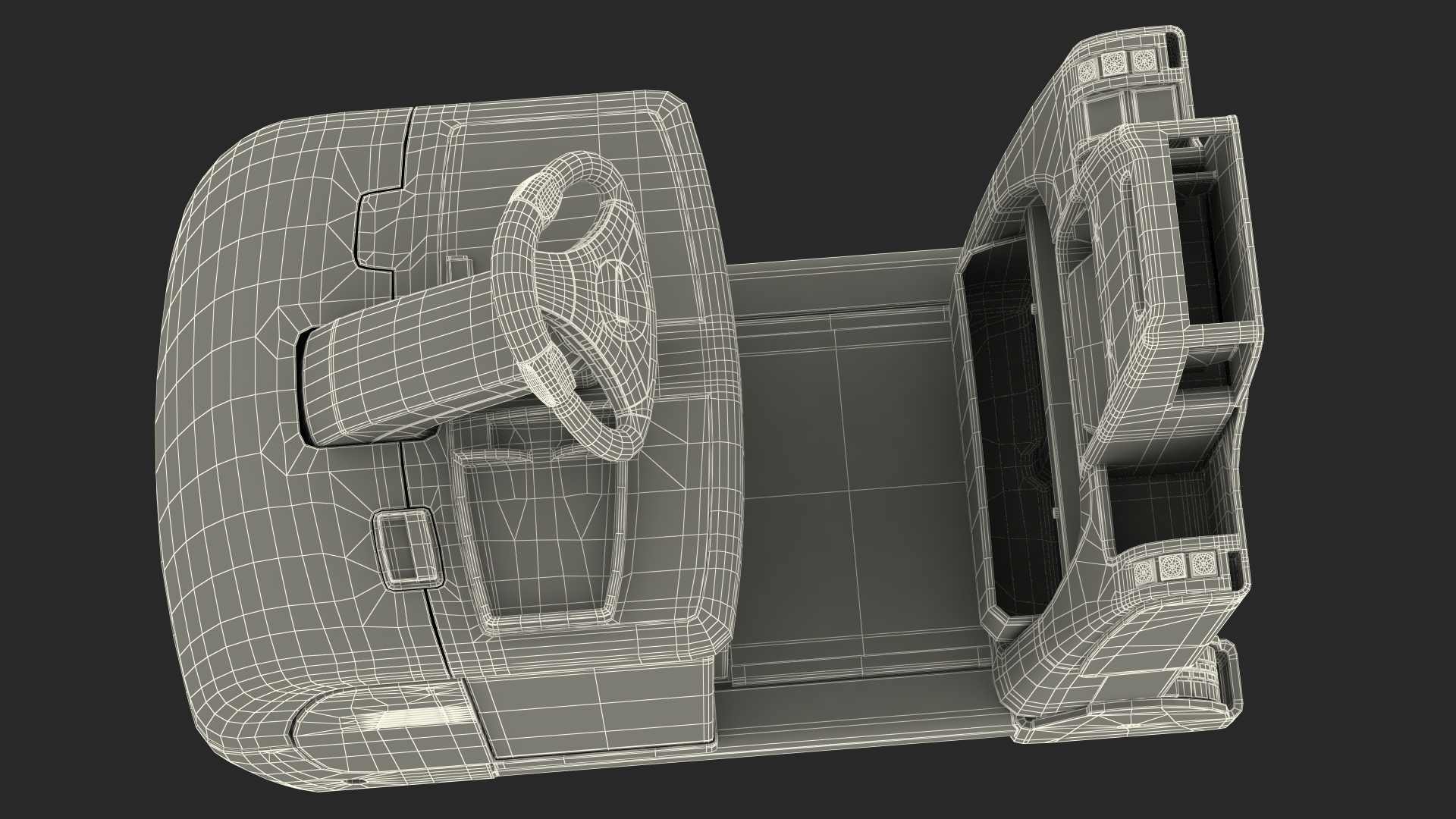 Industrial Tow Tractor 3D