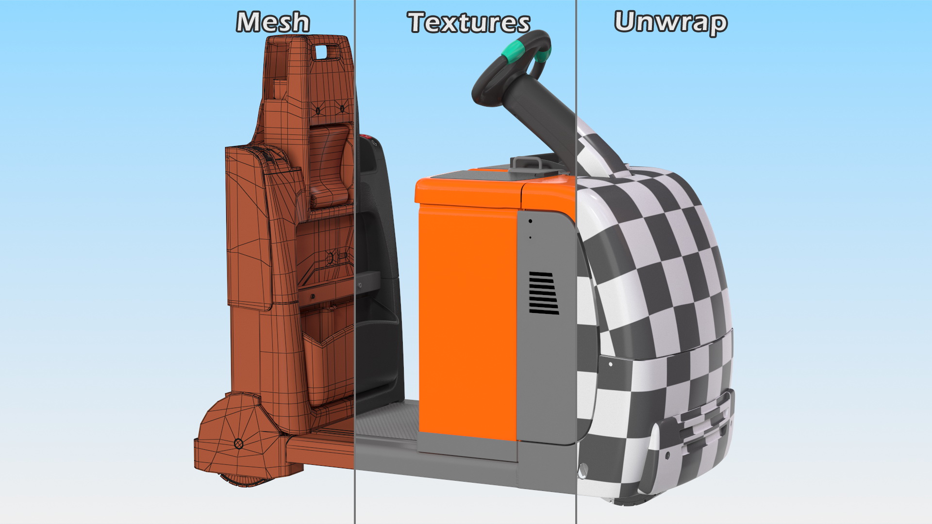 Industrial Tow Tractor 3D