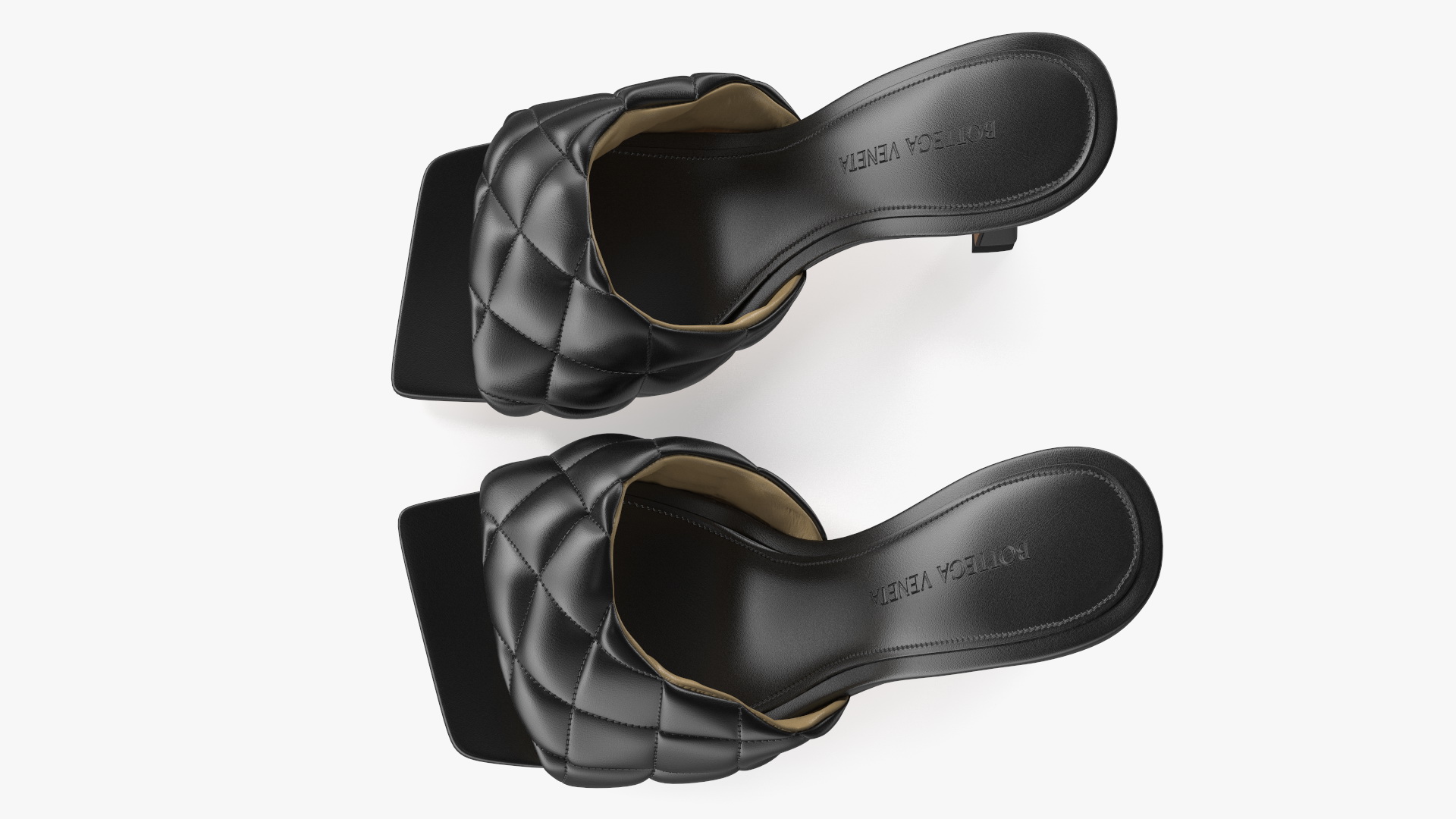 3D Bottega Veneta Sandals Black model