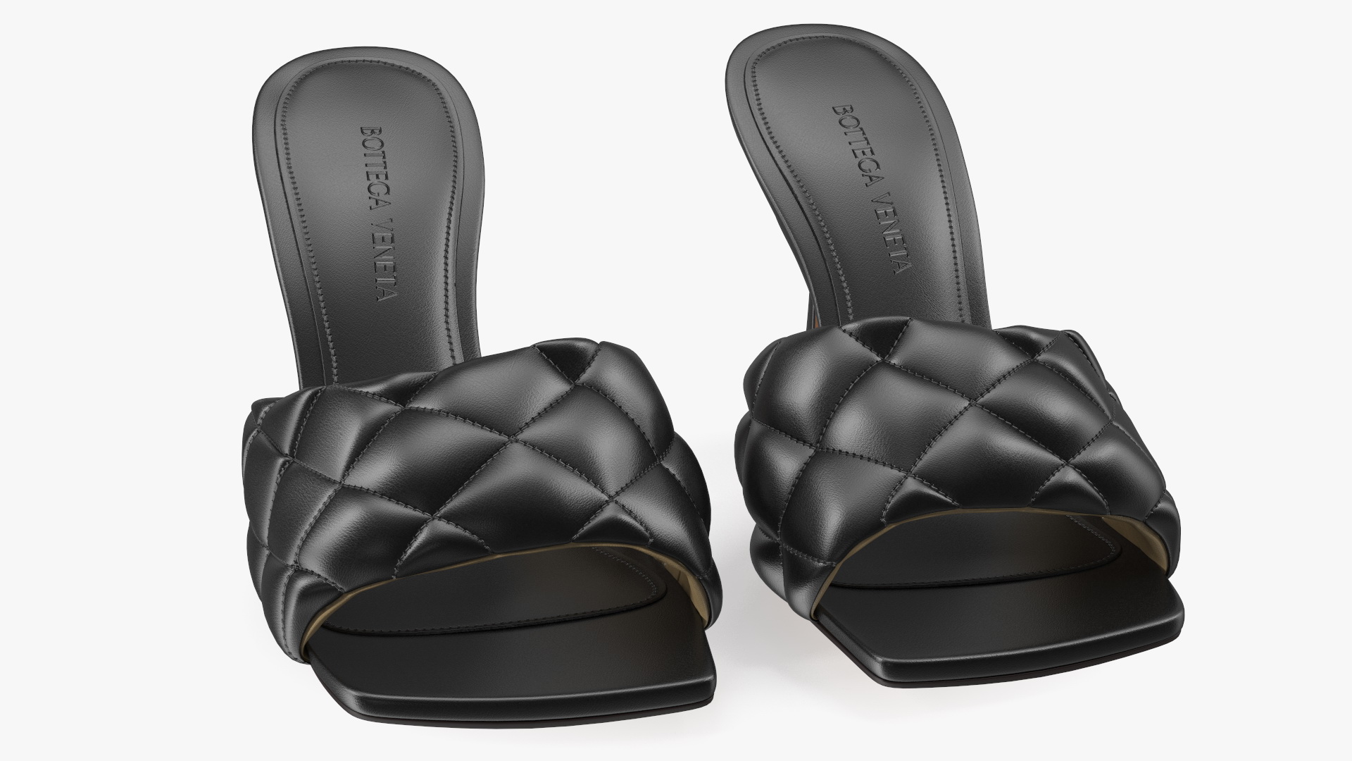 3D Bottega Veneta Sandals Black model