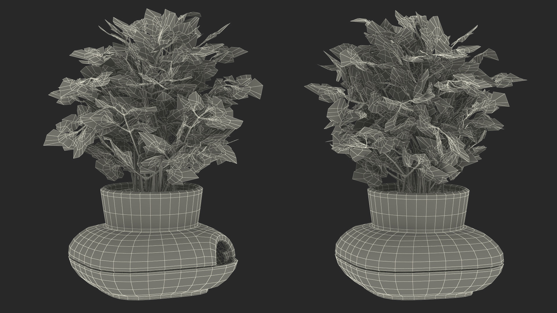 3D Parsley in Sagaform Single Herb Pot White