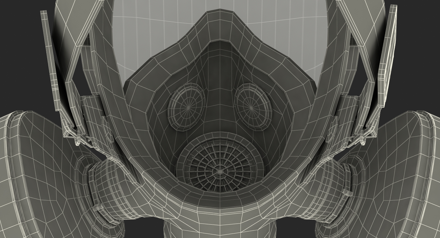 Safety Full Face Respirator 3D