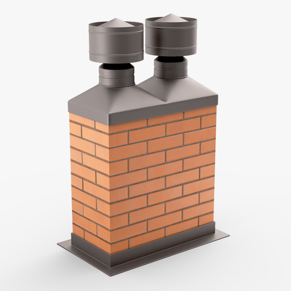 Masonry Double Chimney, view 9