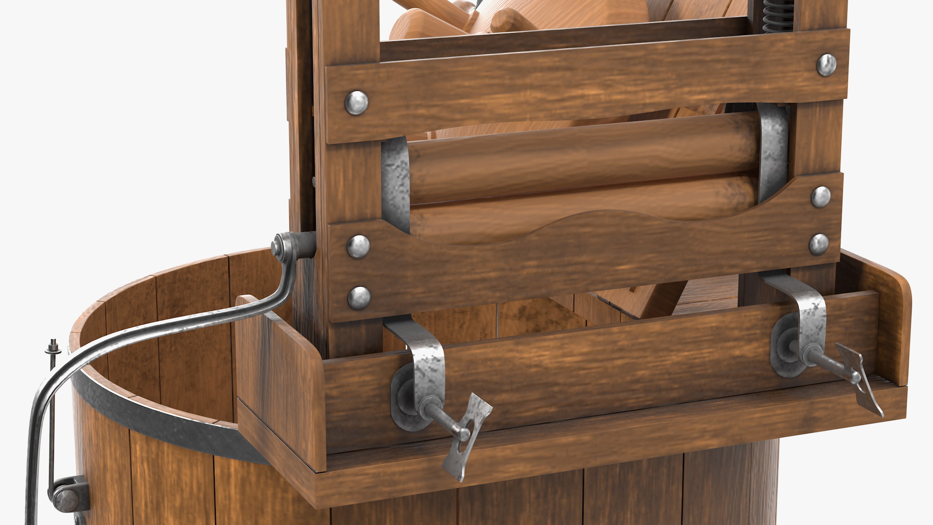 3D model Opened Vintage Washing Machine