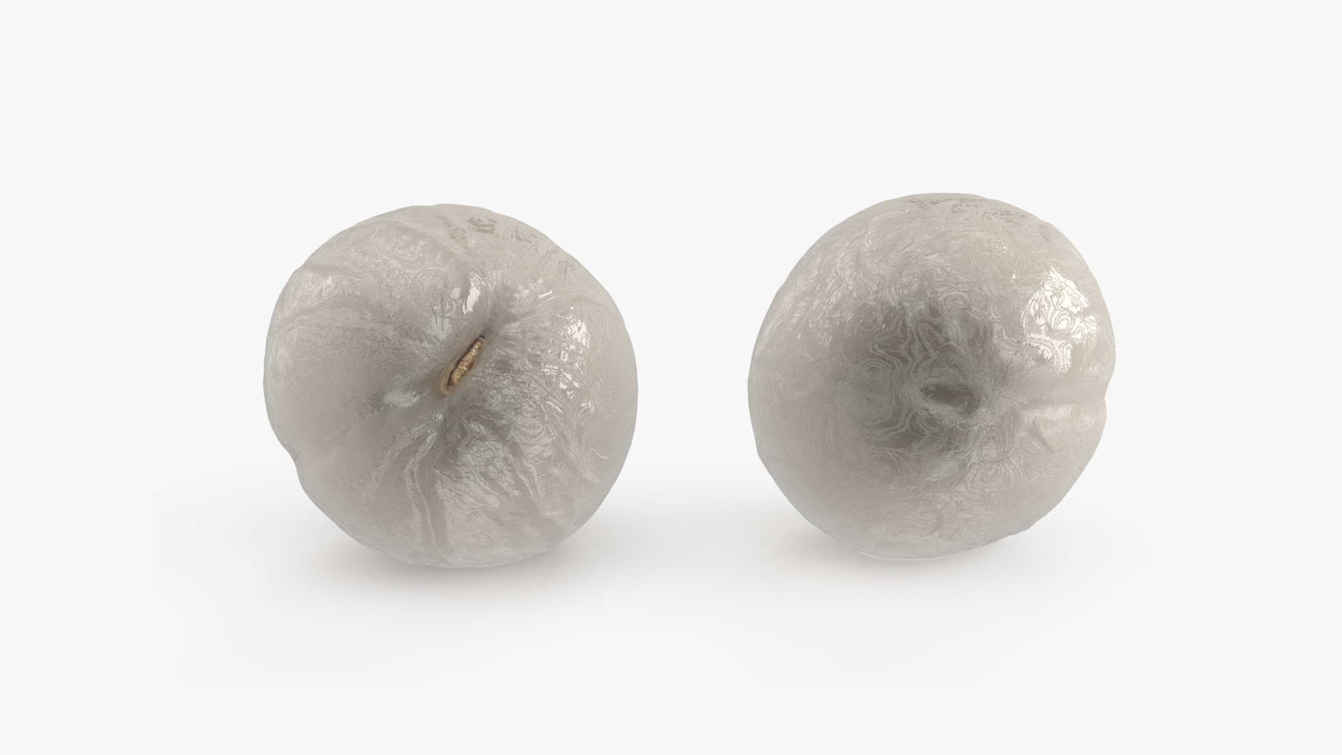 3D Peeled Longan model
