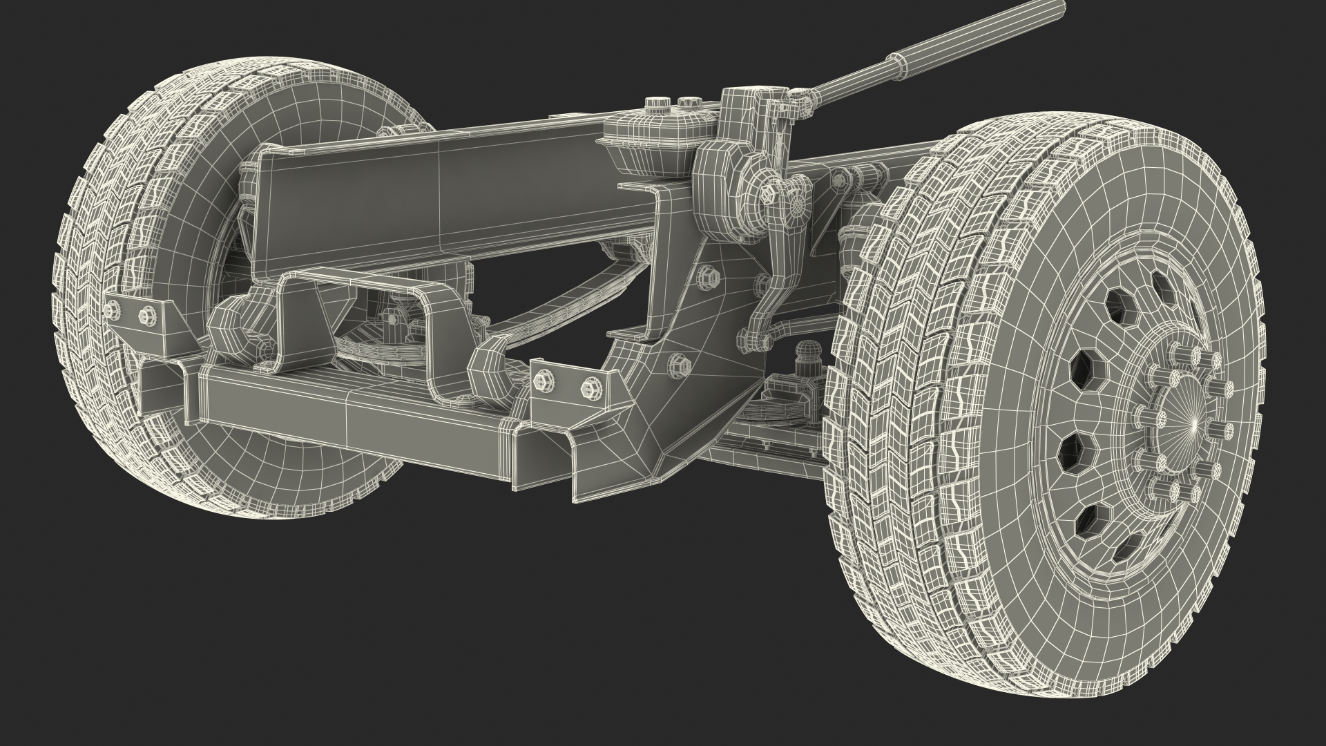 Heavy Duty Truck Chassis 3D model