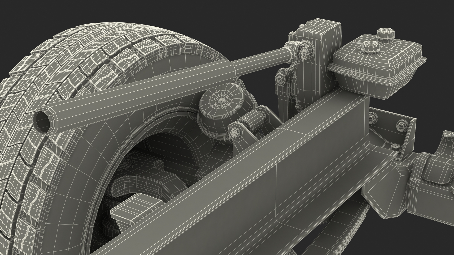 Heavy Duty Truck Chassis 3D model