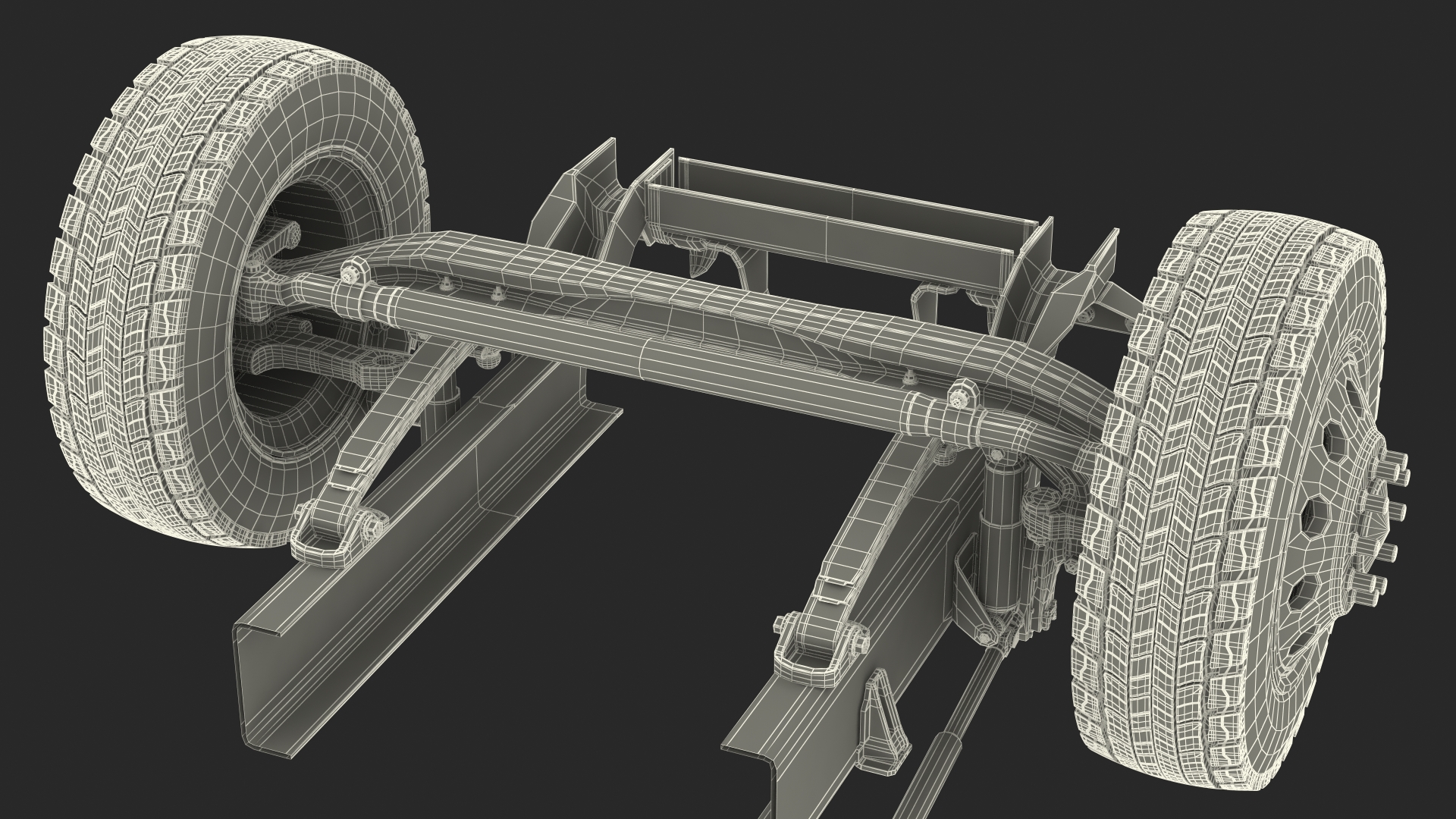 Heavy Duty Truck Chassis 3D model