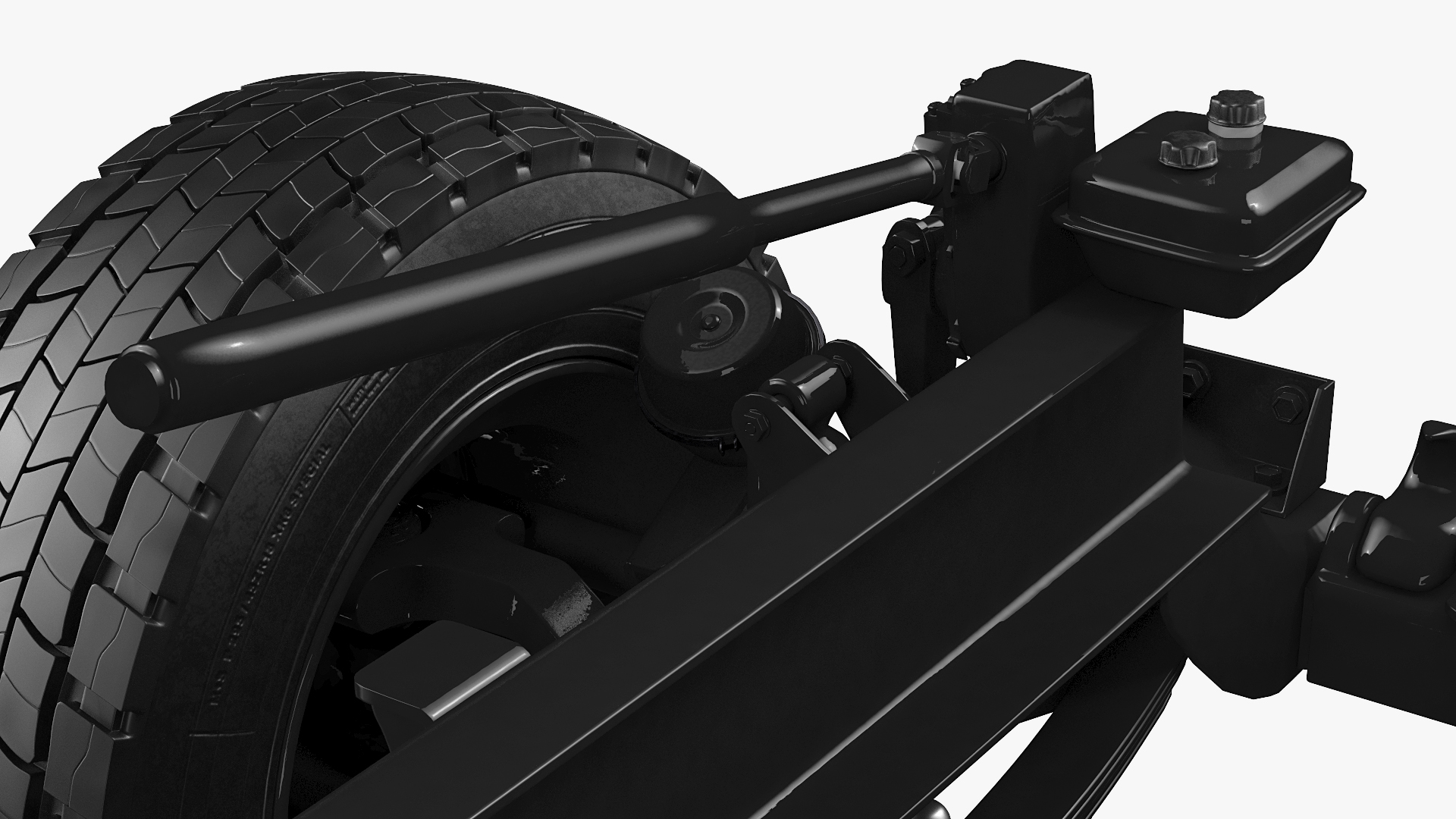 Heavy Duty Truck Chassis 3D model