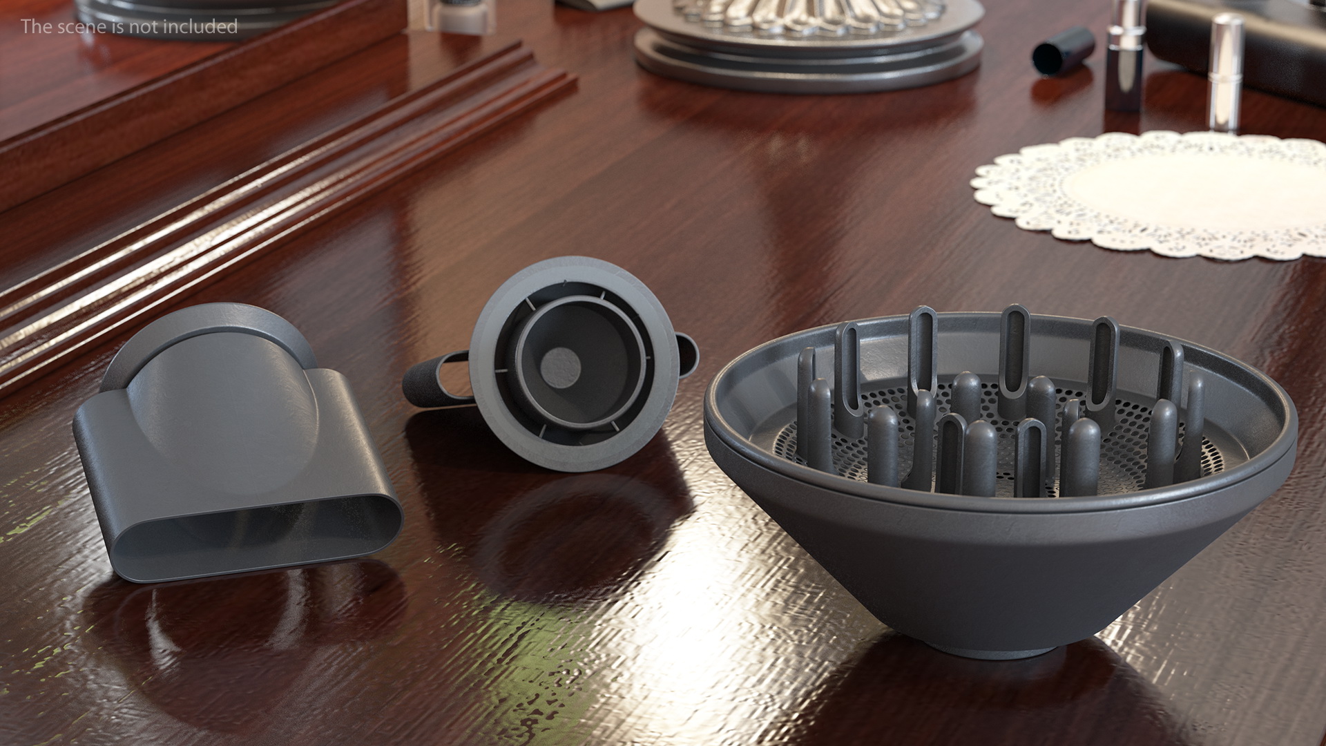 3D model Dyson Styling Attachments for Hair Dryer