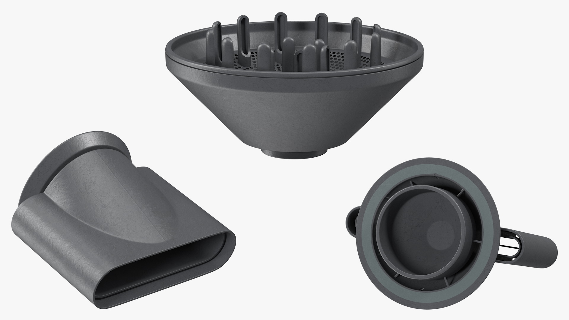 3D model Dyson Styling Attachments for Hair Dryer
