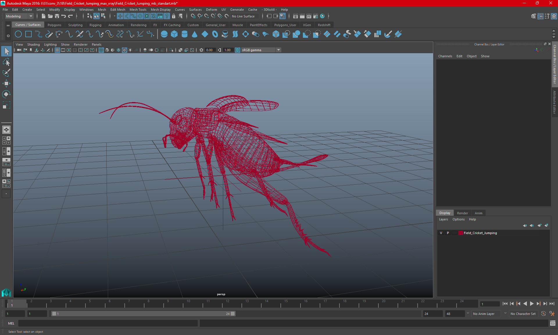 3D Field Cricket Jumping