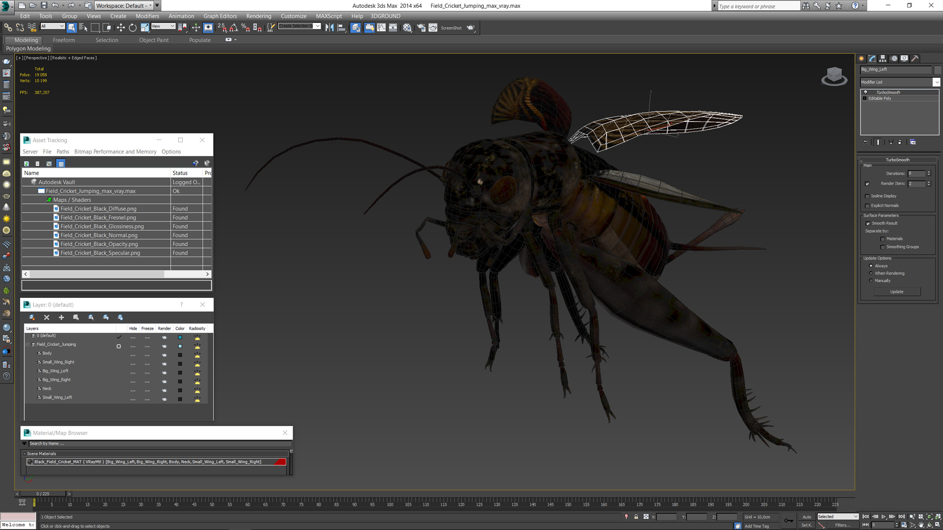 3D Field Cricket Jumping