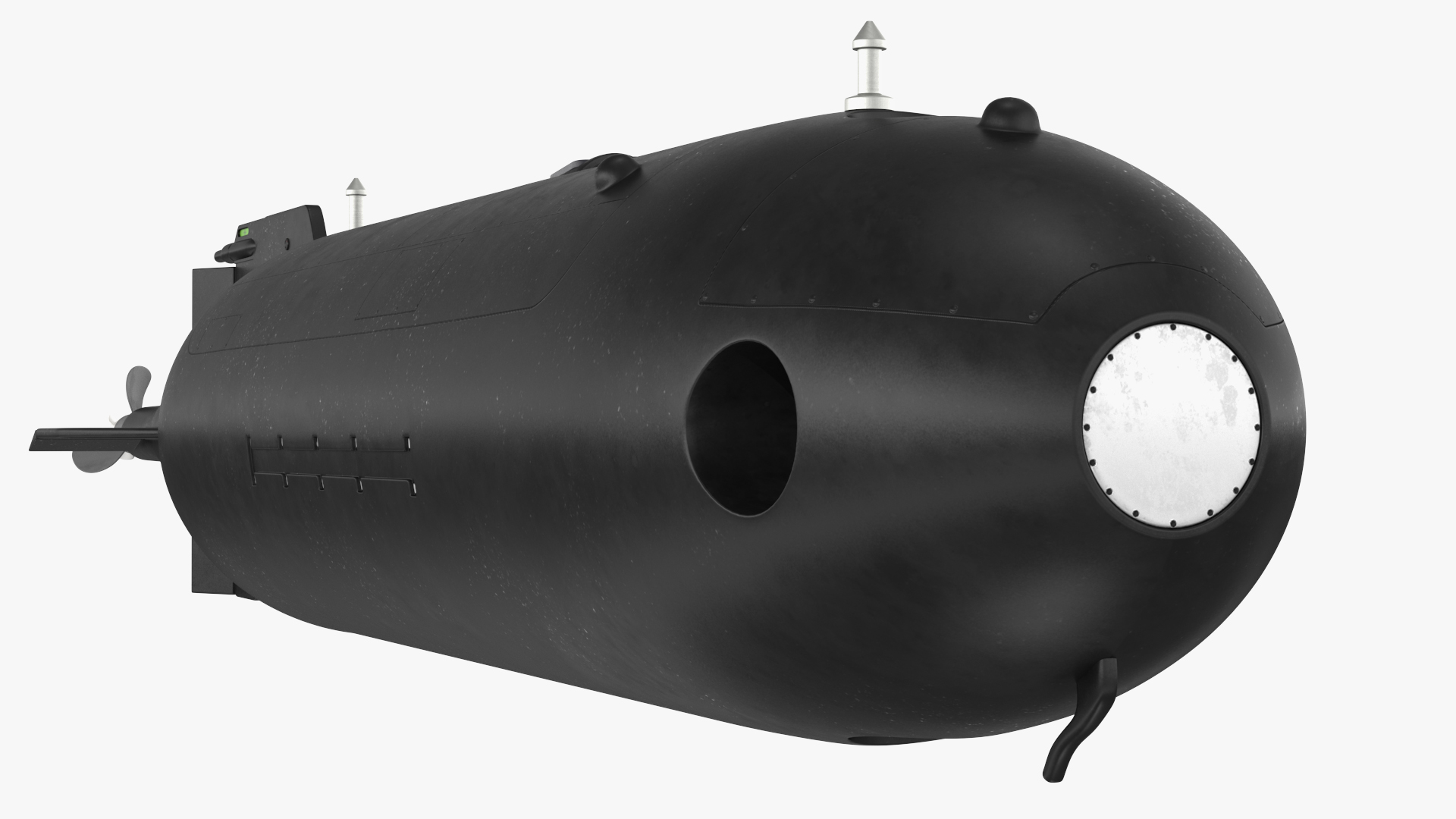 Submarine Drone Rigged 3D