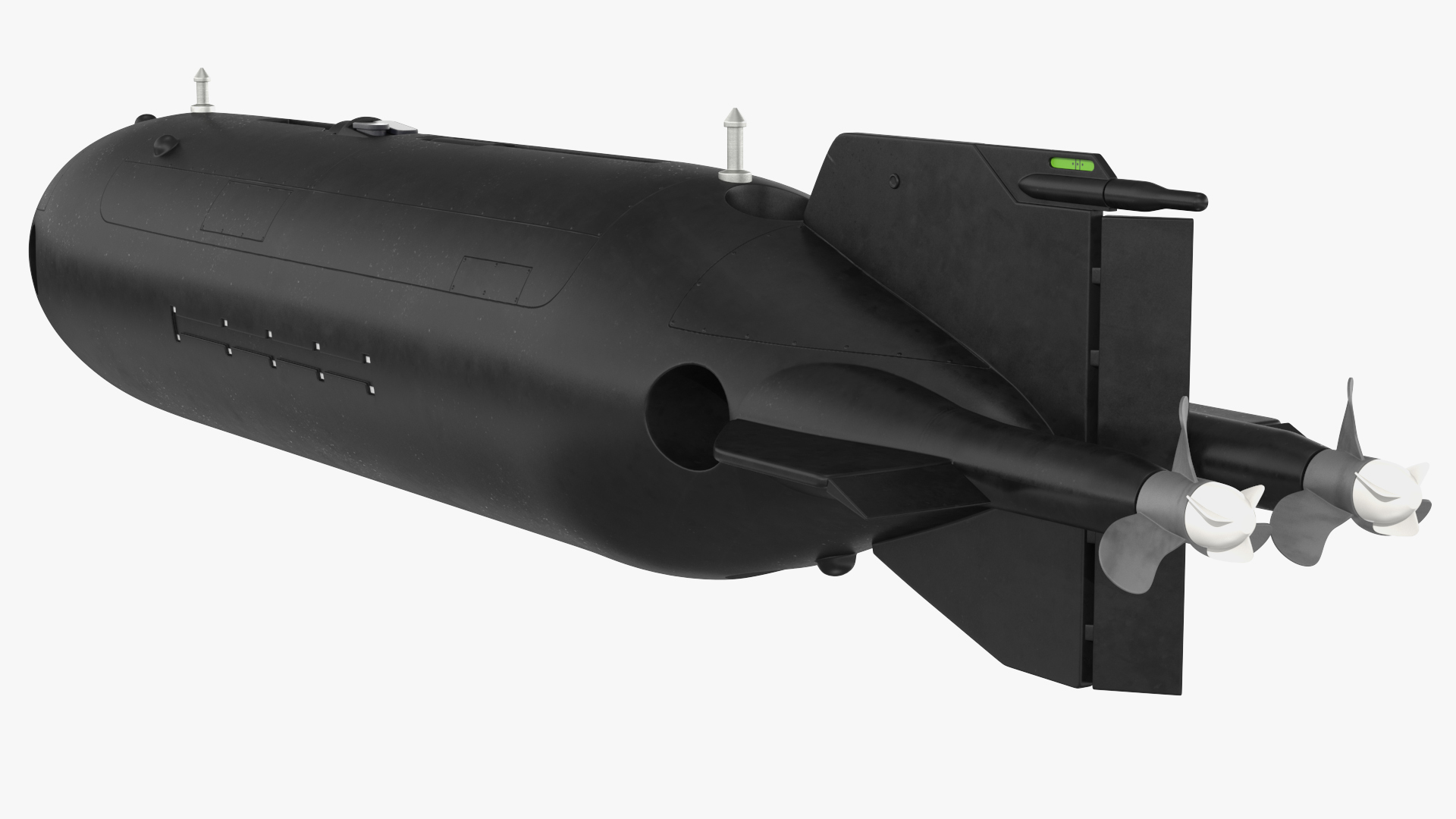Submarine Drone Rigged 3D