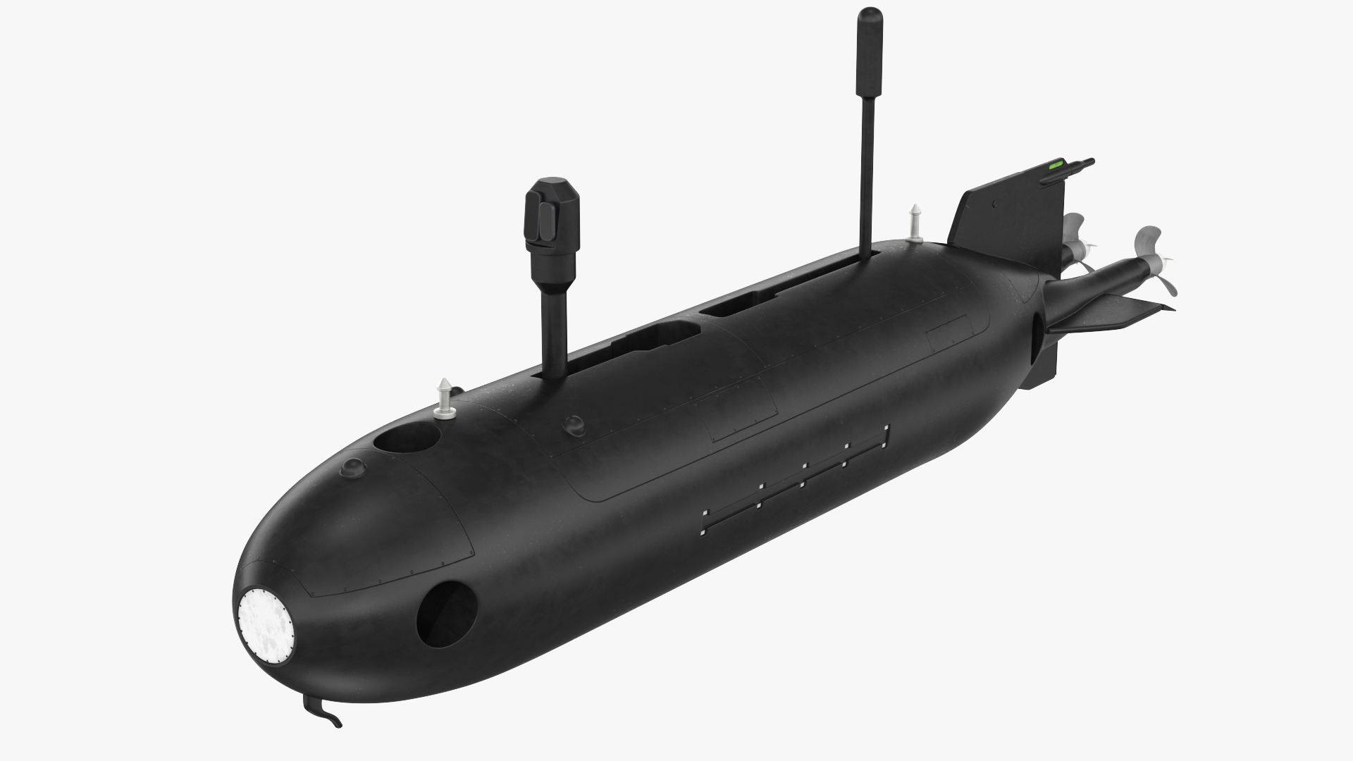 Submarine Drone Rigged 3D