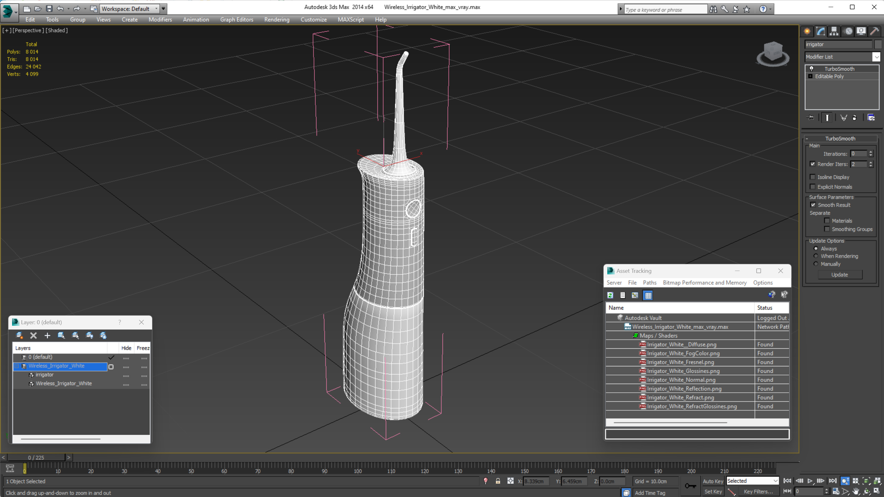 Wireless Irrigator White 3D model