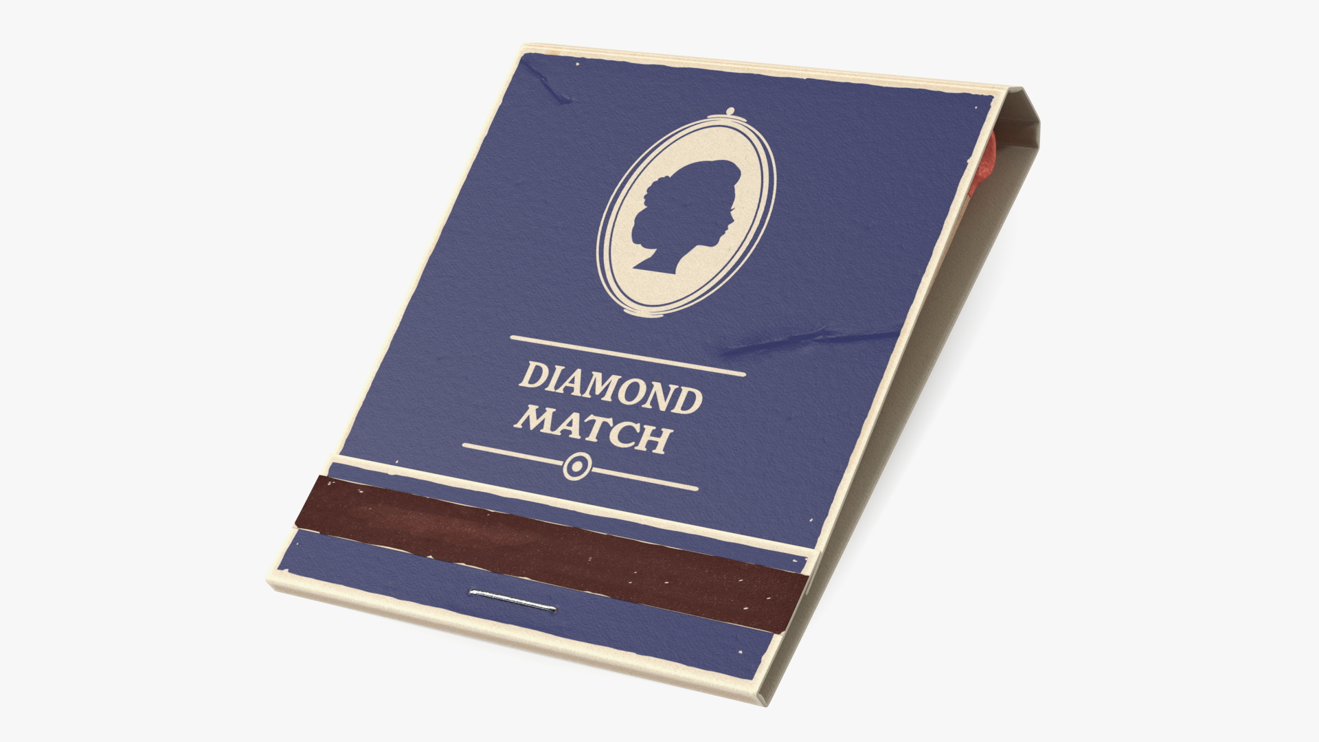 3D model MatchBook Vintage Cover Closed