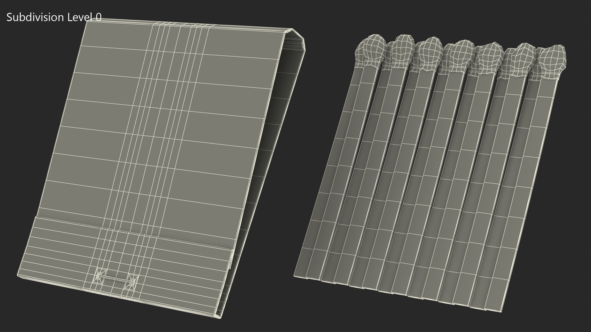 3D model MatchBook Vintage Cover Closed