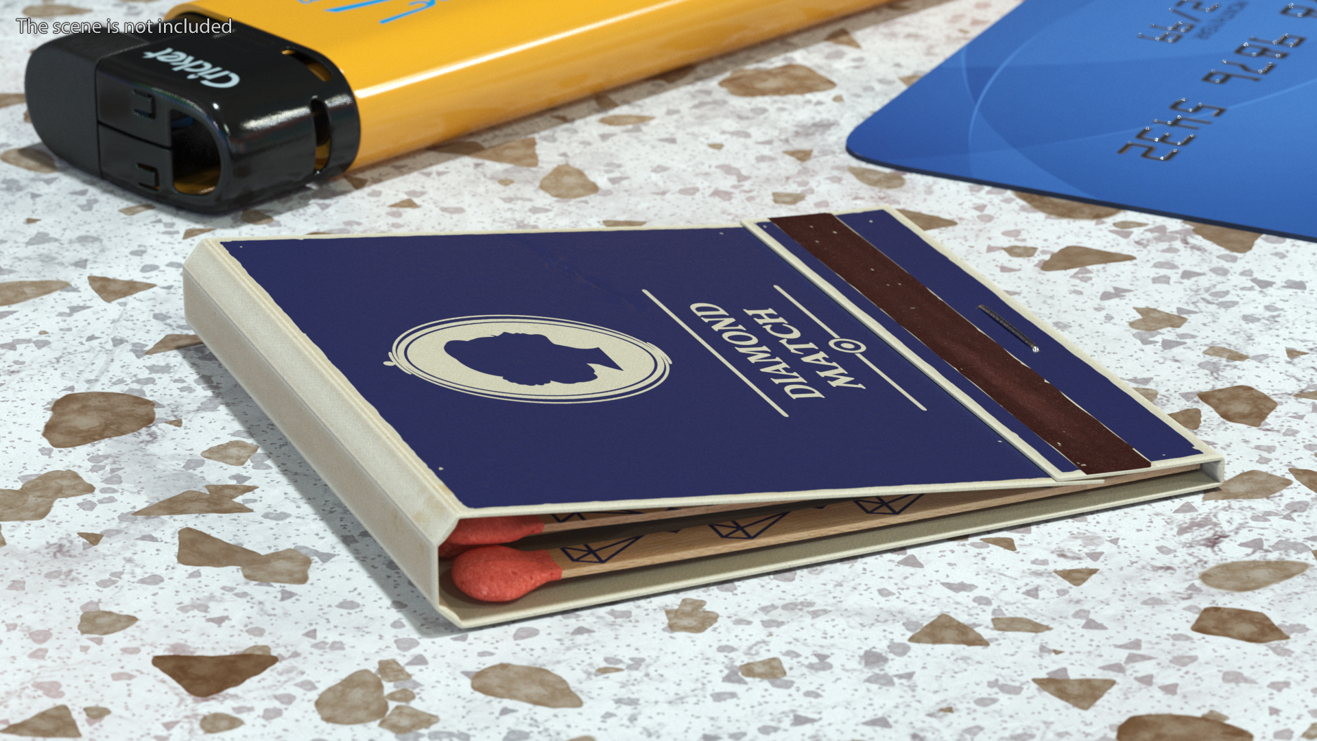 3D model MatchBook Vintage Cover Closed