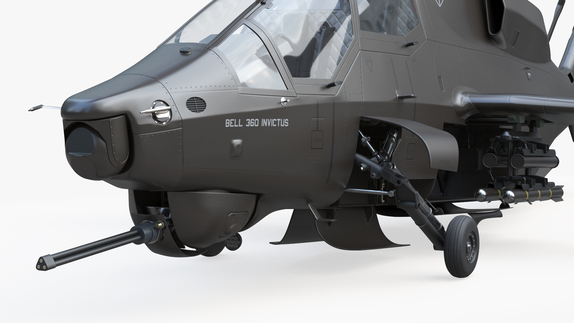 3D Bell 360 Invictus Helicopter model