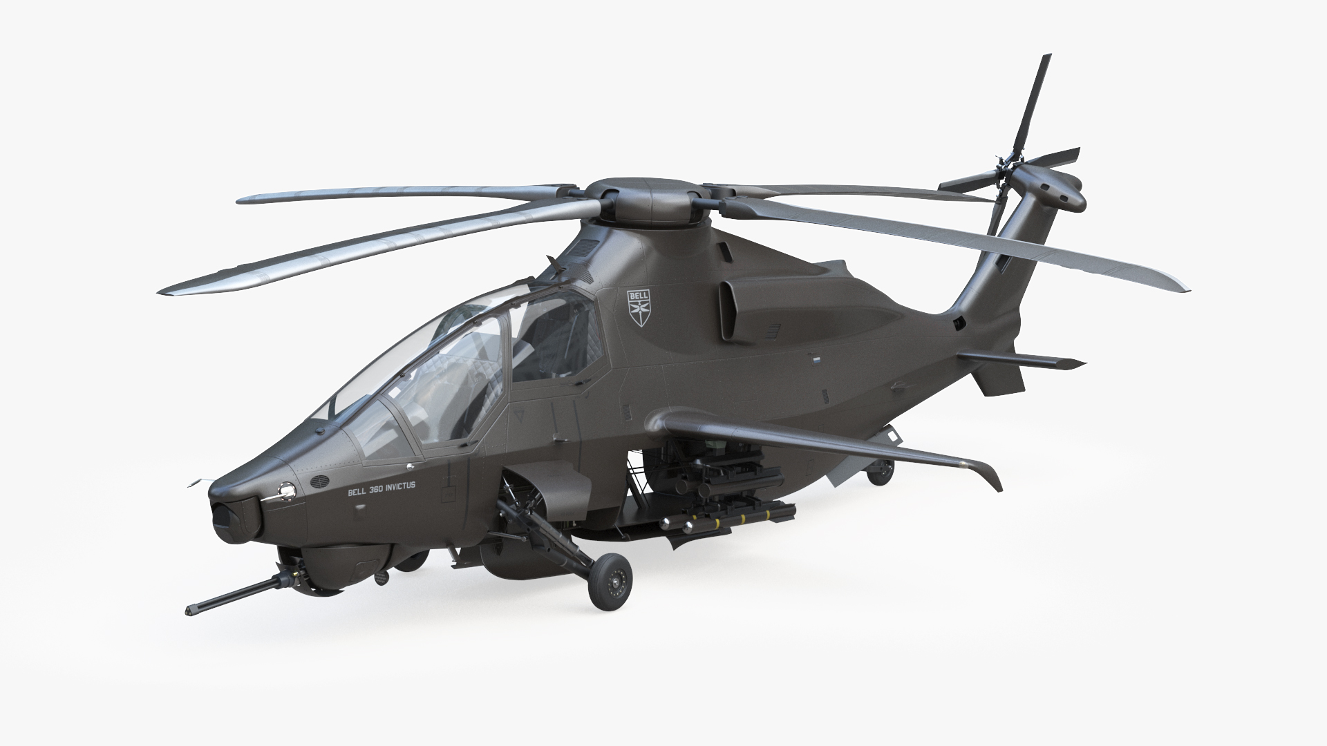 3D Bell 360 Invictus Helicopter model
