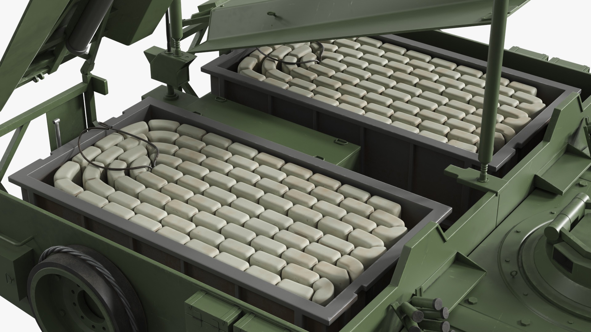 M1150 Engineer Tank Turret with Machine Gun, view 8