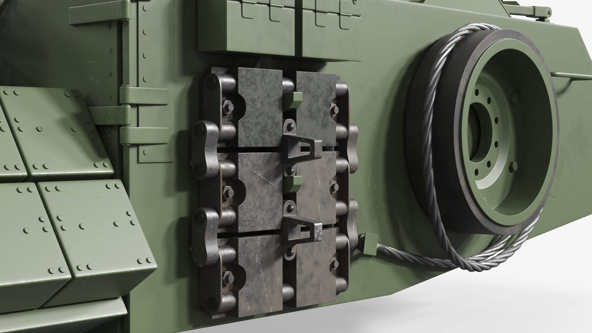M1150 Engineer Tank Turret with Machine Gun, view 9