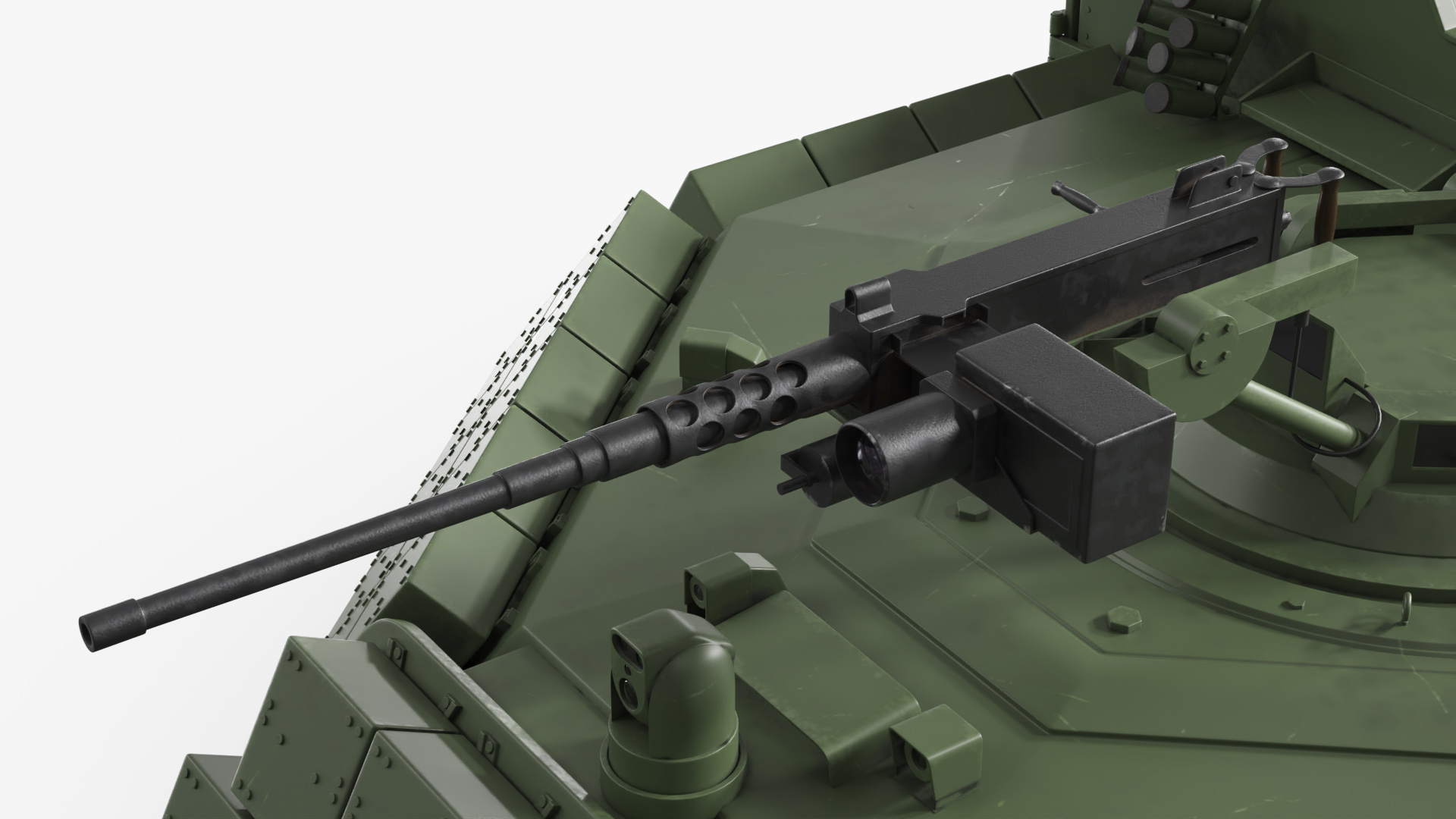 M1150 Engineer Tank Turret with Machine Gun, view 7