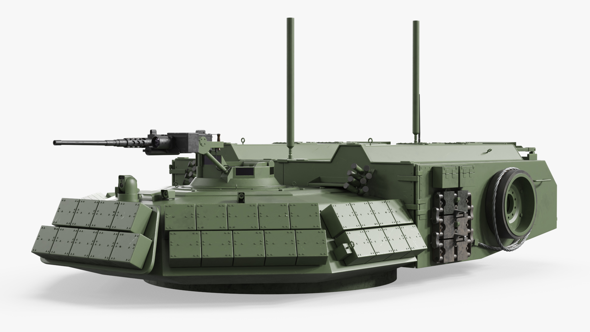 M1150 Engineer Tank Turret with Machine Gun