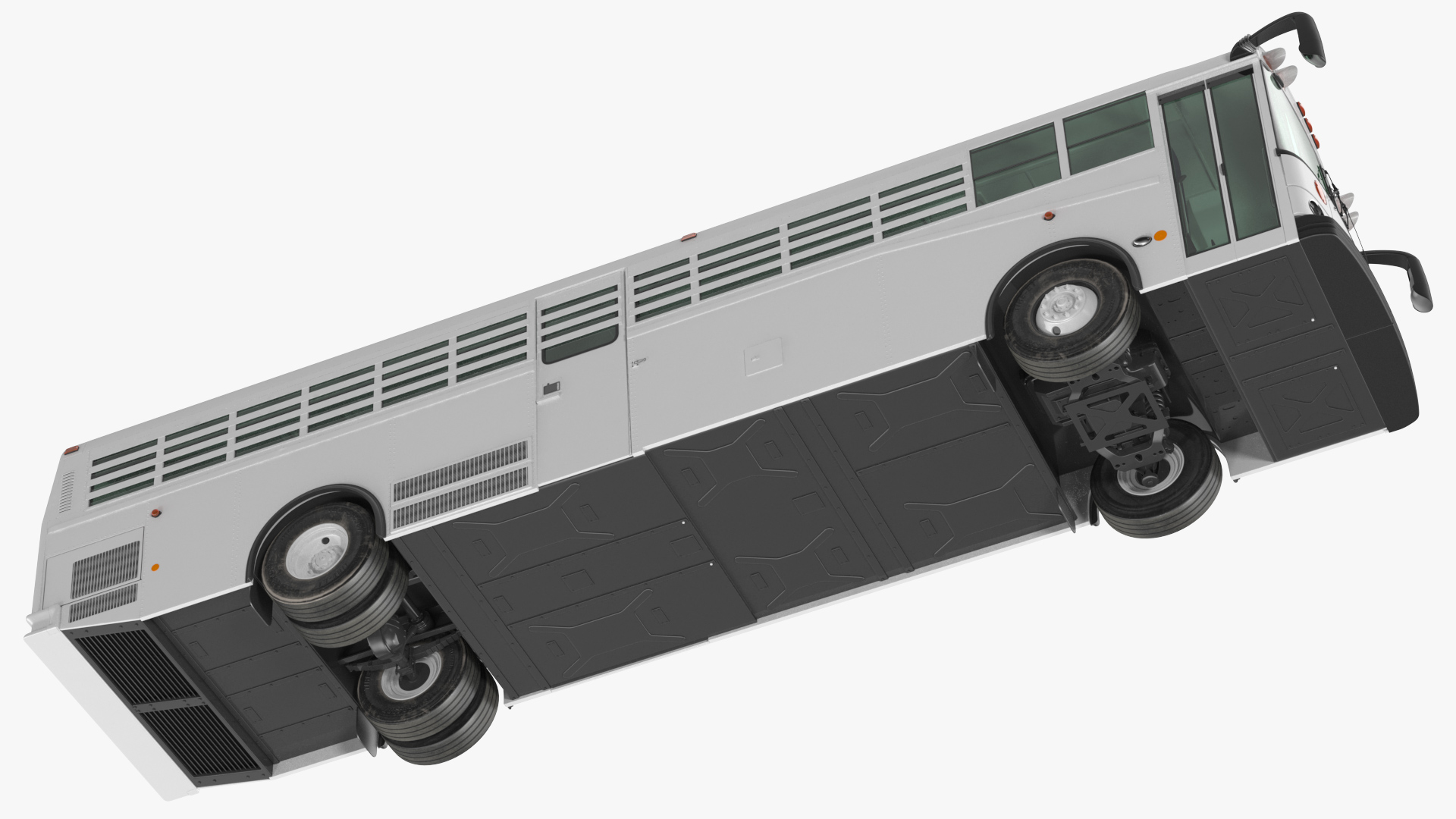 3D Thomas Saf T Liner Prison Bus Exterior Only model