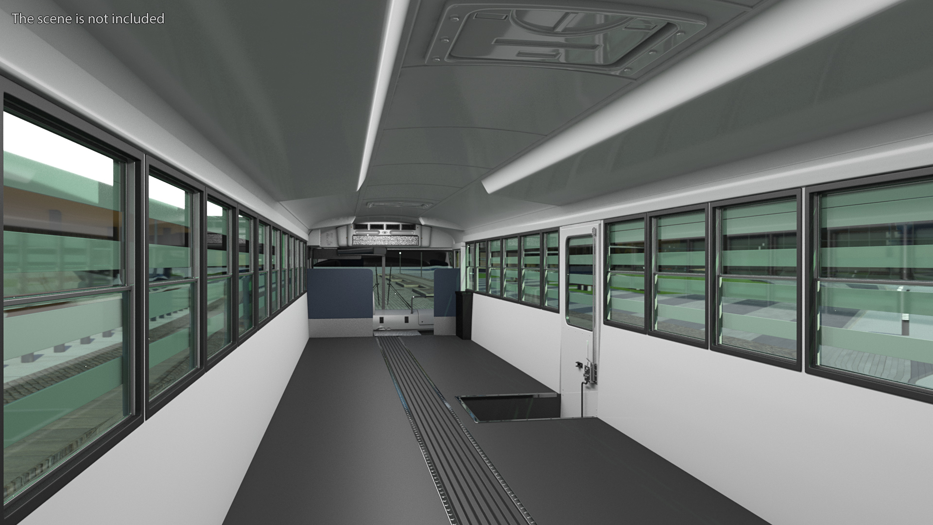3D Thomas Saf T Liner Prison Bus Exterior Only model