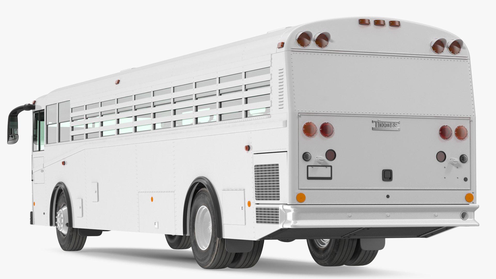 3D Thomas Saf T Liner Prison Bus Exterior Only model