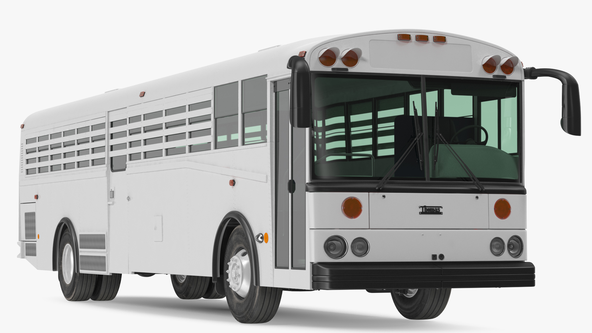 3D Thomas Saf T Liner Prison Bus Exterior Only model