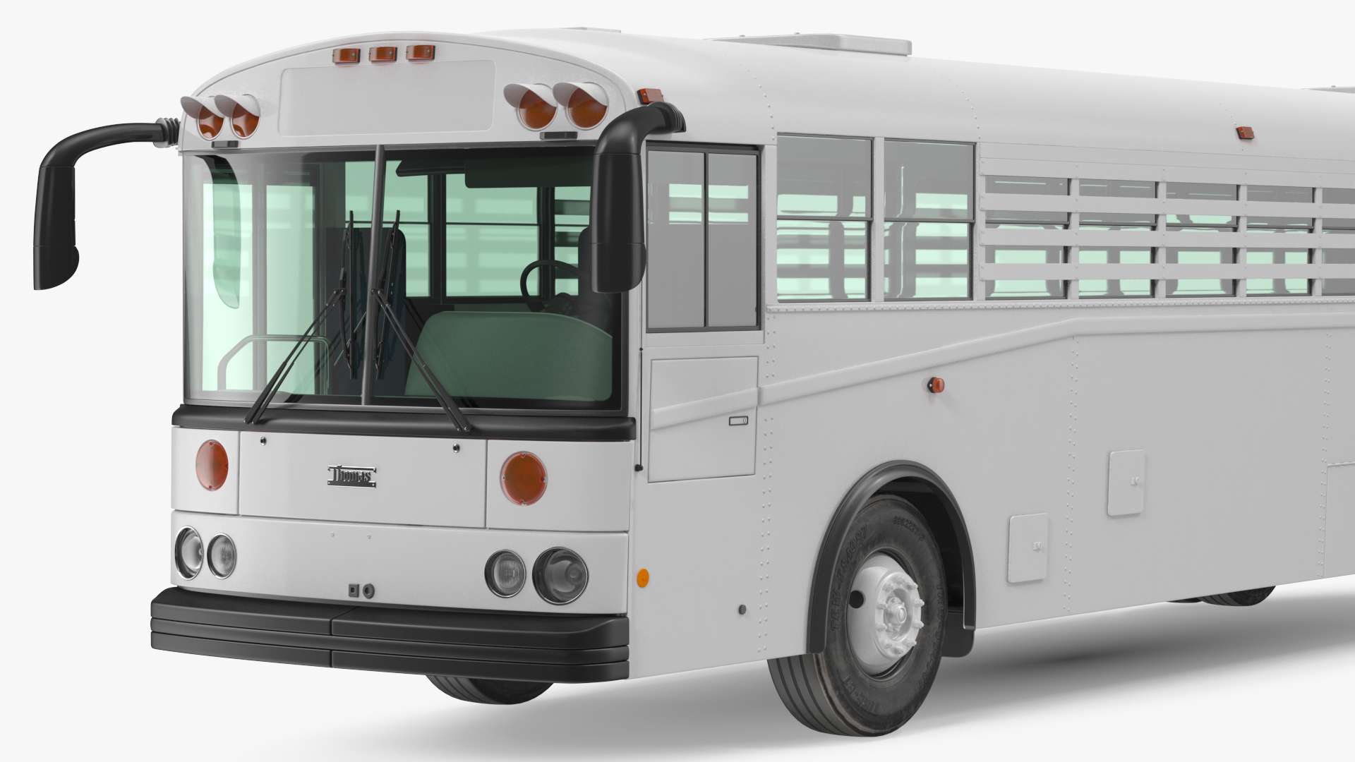 3D Thomas Saf T Liner Prison Bus Exterior Only model