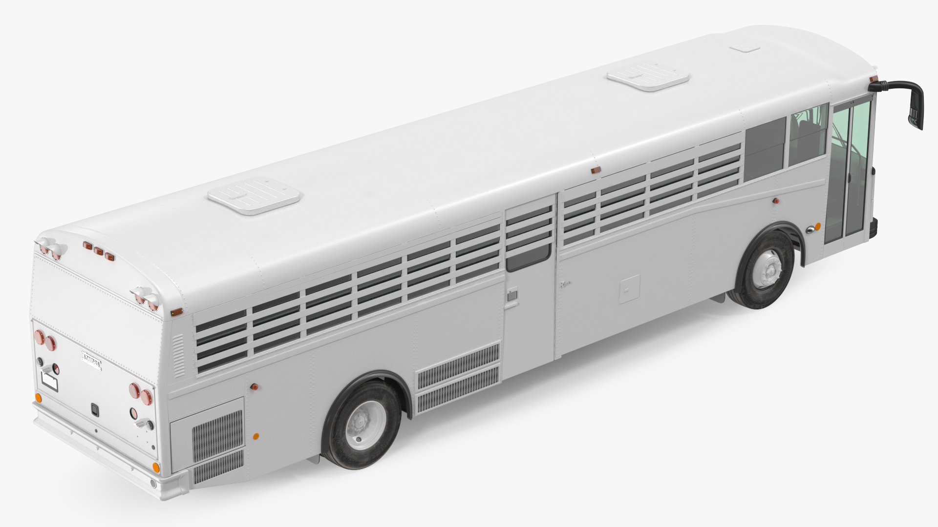 3D Thomas Saf T Liner Prison Bus Exterior Only model