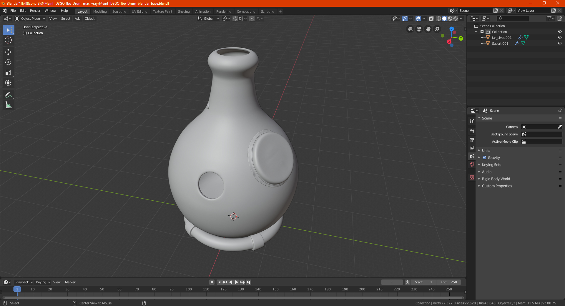 3D model Meinl Percussion Ibo Drum