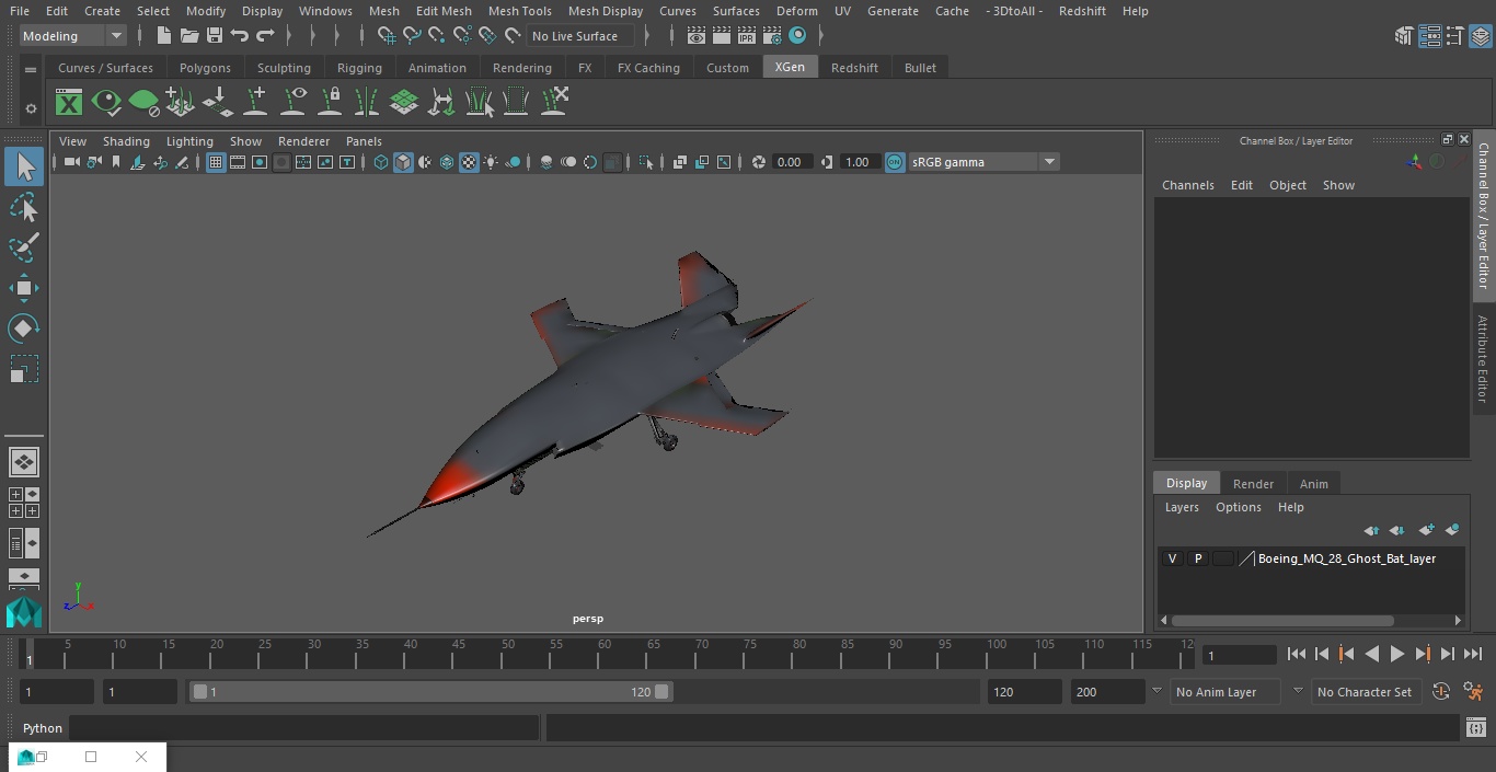 Boeing MQ-28 Ghost Bat 3D