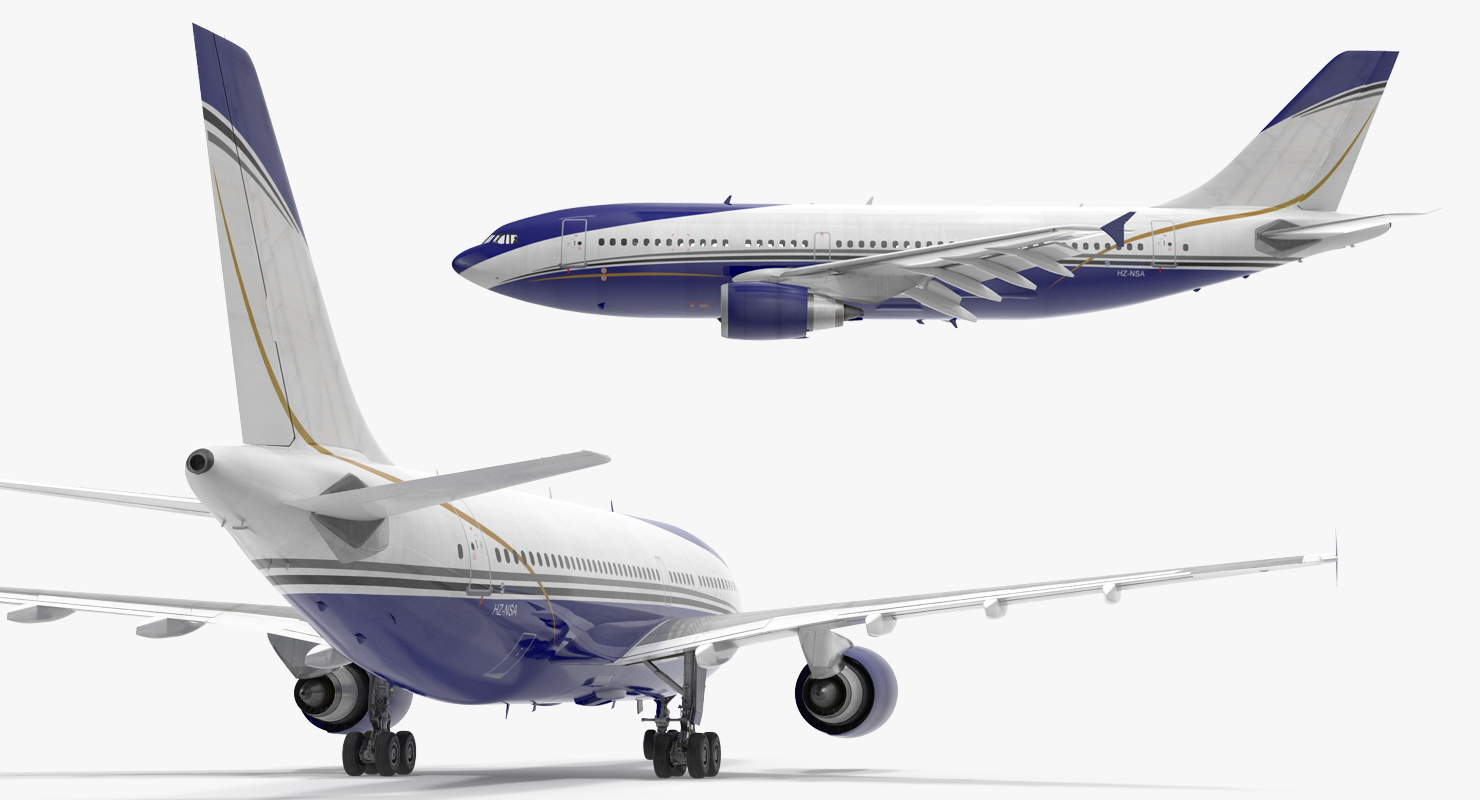 Airbus A310 300 Rigged 3D
