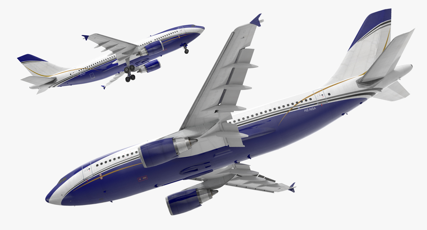 Airbus A310 300 Rigged 3D