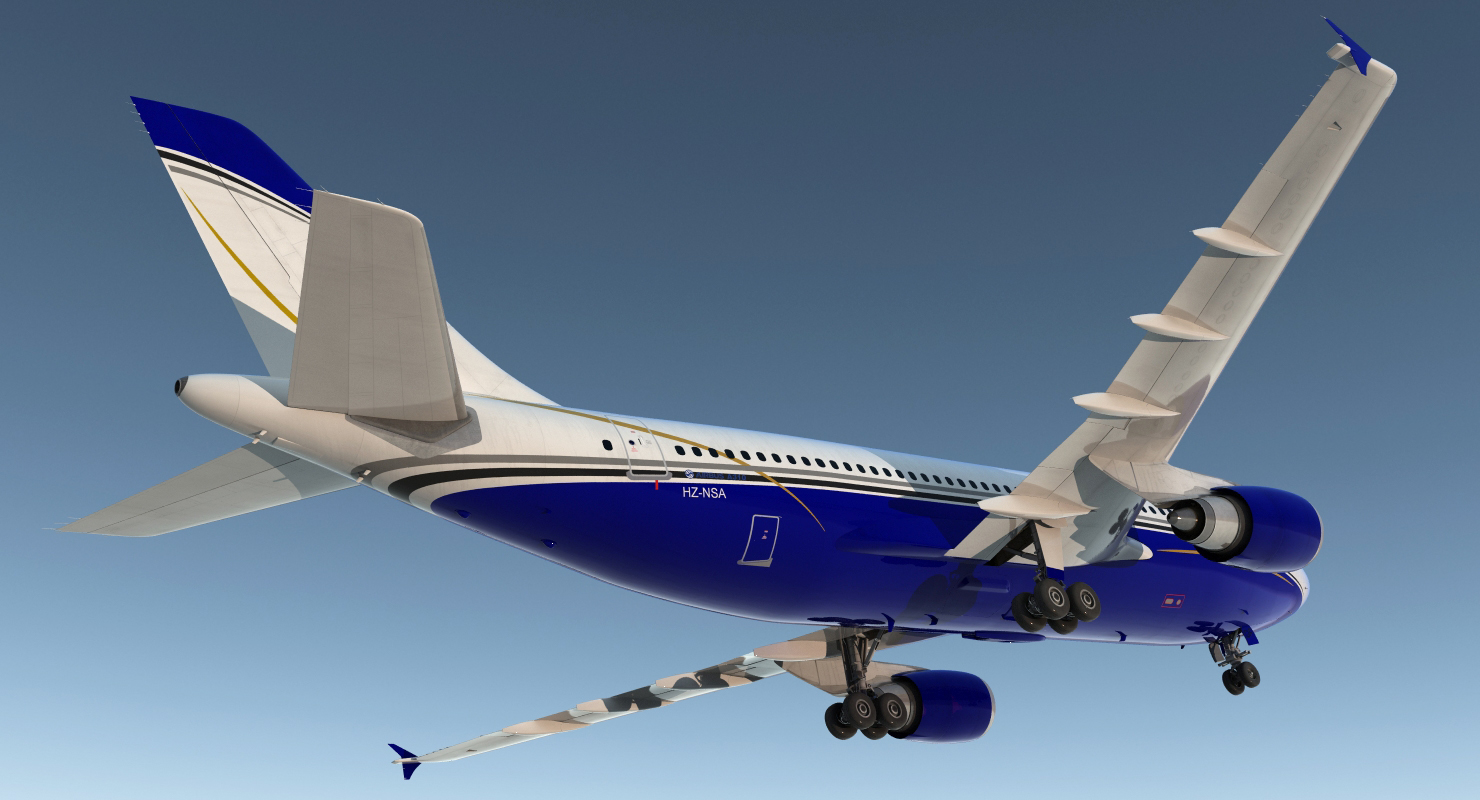 Airbus A310 300 Rigged 3D